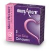 MoreAmore - Condom Fun Skin 3 pcs