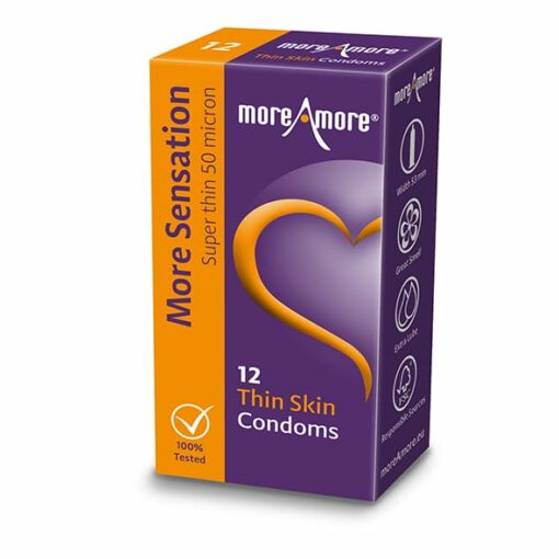 MoreAmore - Condom Thin Skin 12 pcs
