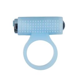 PowerBullet - Cosmic Cock Ring with Bullet 9 Function Glow in the Dark Blue