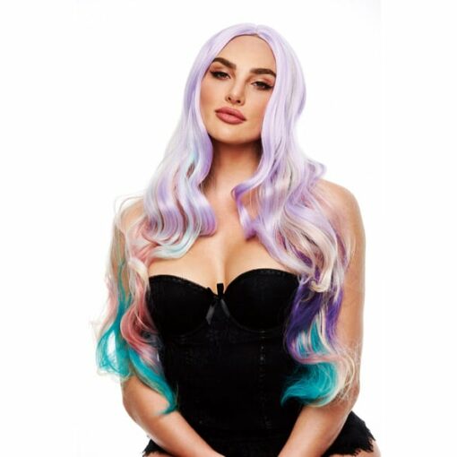 Pleasure Wigs - Pruik Ella Pastel Rainbow